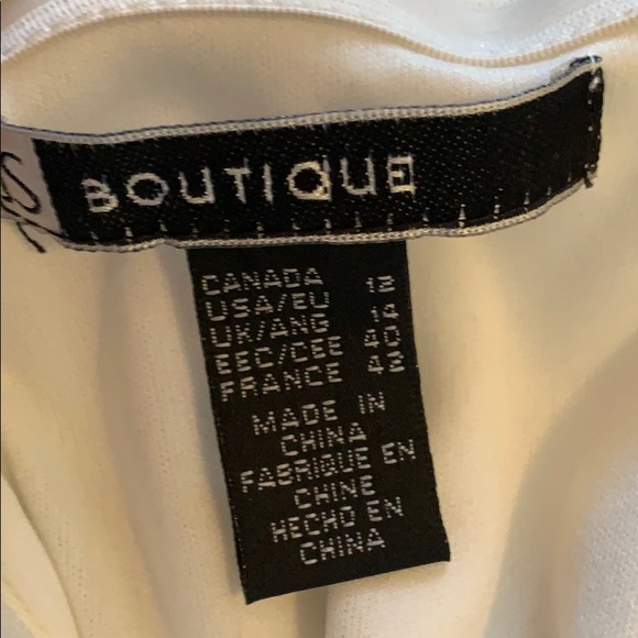 White cocktail dress with pretty beaded details. - Picture 5 of 5